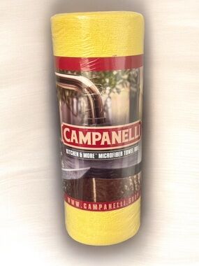 Campanelli Yellow Microfiber Kitchen & More Towel Roll
